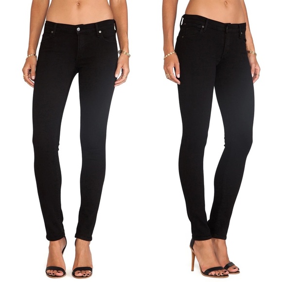 Citizens Of Humanity Denim - Citizens of Humanity Avedon Stretch Skinny Leg Jeans Axel Black Size 28